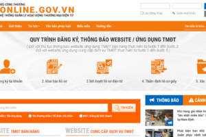 Cách đăng ký website thương mại điện tử